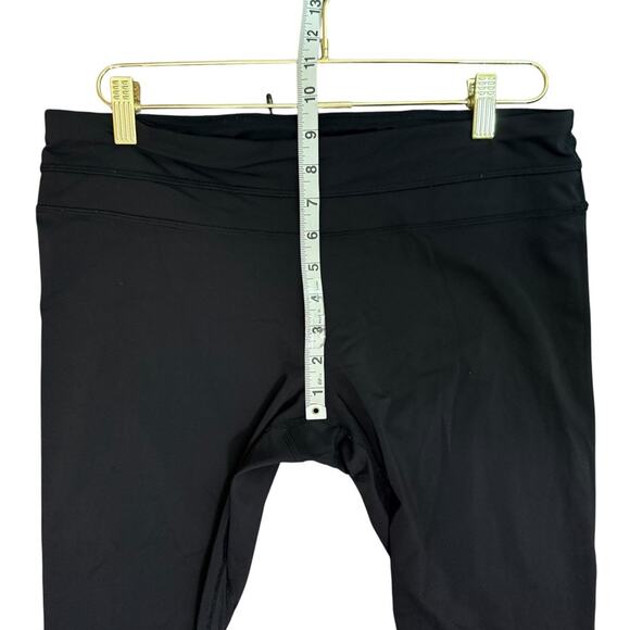 Lululemon Cropped Leggings Stretch Breathable Mesh Black‎ Women 12 - Picture 5 of 6